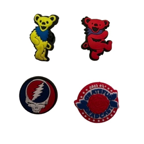 Grateful Dead Jibbitz croc charms NWOT - Picture 1 of 5